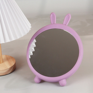 Top selling purple rabbit shape desktop makeup <em>mirror</em> <em>cosmetic</em> <em>mirror</em>