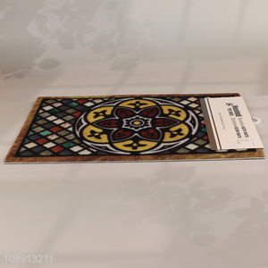 Best sale printed rectangle home restaurant door mat floor mat wholesale