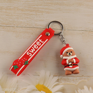 New Product Christmas Keychain Silicone Key Chain for Gift