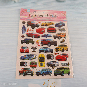 Hot Selling Cartoon Vehicle Stickers 3D Putty Stickers