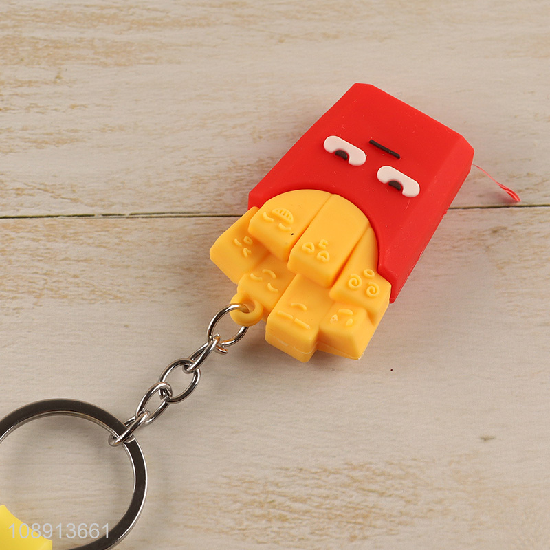 China Products Cute French Fries Keychain for Women Girls