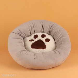 Most Popular Round Winter Soft Anti-Slip Dog Cat Bed