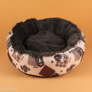 Good Quality Round Winter Soft Dog Cat <em>Bed</em> Indoor <em>Bed</em>