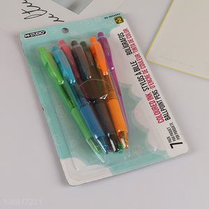 Hot selling school office stationery 7pcs ballpoint pen set