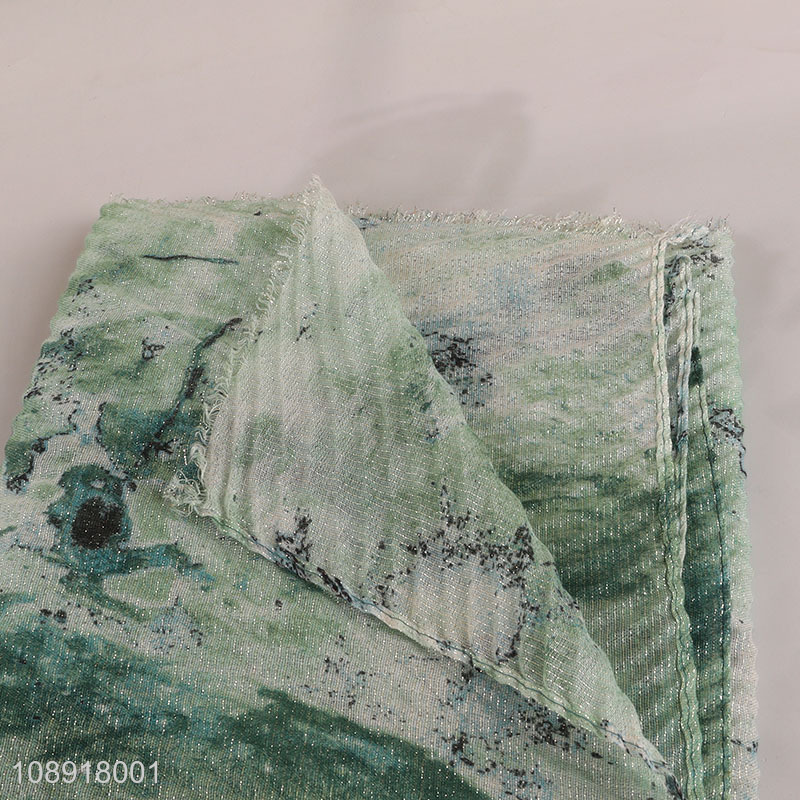 New arrival green summer sunscreen scarf shawl scarf