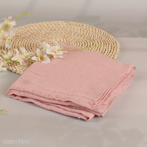 China supplier pink outdoor summer scarf shawl scarf for sale