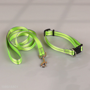 Good Quality Reflective <em>Dog</em> Collar and <em>Leash</em> Set Pet Supplies