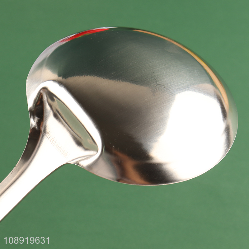 Factory price long handle stainless steel soup ladle for sale