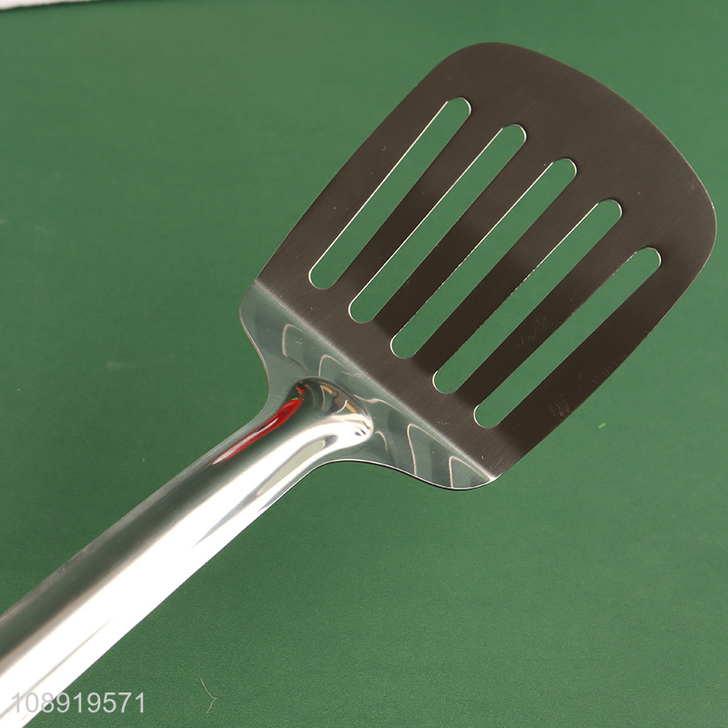 Good selling stainless steel non-stick slotted cooking spatula