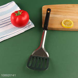 Yiwu market stainless steel non-stick cooking slotted spatula for home restaurant