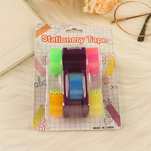 New arrival 5pcs office adhesive tape with tape dispenser