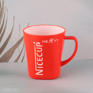 Best selling red water cup drinking cup with handle