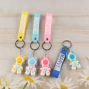 Best selling multicolor silicone pendant portable keychain for gifts