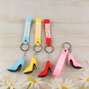 China supplier multicolor silicone pendant decorative keychain