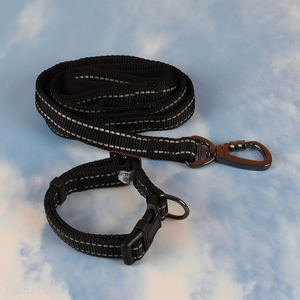 Hot Sale Reflective Comfortable Soft <em>Dog</em> Collar and <em>Leash</em> Set