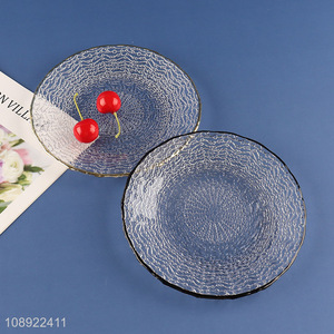 Good quality tabletop decoration glass food <em>plate</em> dinner <em>plate</em> for sale