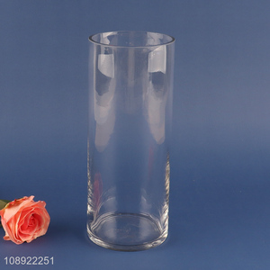 China wholesale clear unbreakable glass flower vase hydroponic vase