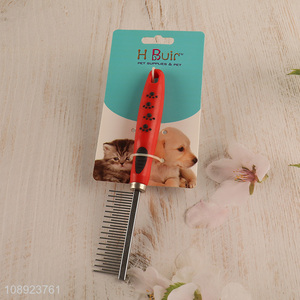 China supplier metal toothed <em>pet</em> grooming brush <em>pet</em> grooming tool