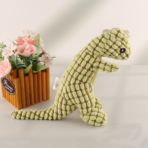 Factory wholesale dinosaur shape pet <em>dog</em> chew toy squeaky plush toy