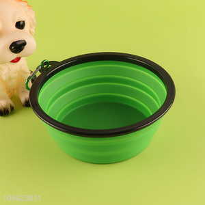 Hot products folding portable silicone outdoor pet <em>bowl</em>