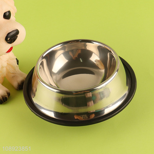 Good quality stainless steel non-slip <em>pet</em> bowl for sale