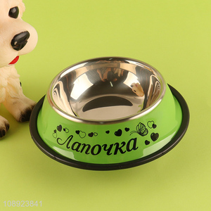 Yiwu market stainless steel pet <em>bowl</em> pet supplies for sale