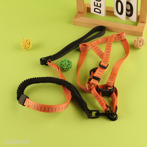 Popular products outdoor training adjustable dog harness and leash set