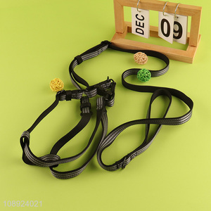 Best quality polyester pet adjustable <em>dog</em> harness and <em>leash</em> set for sale