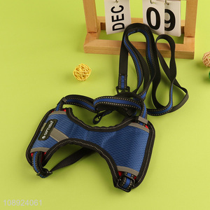 Best selling comfortable adjustable <em>dog</em> harness and leash set wholesale