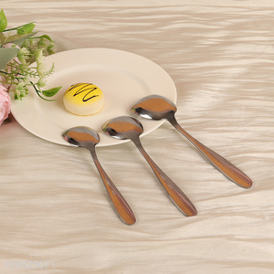 Online Wholesale 3PCS Food Grade Stainless Steel Dinner <em>Spoon</em>