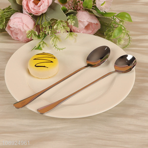 China Imports 2PCS Food Grade Stainless Steel Dinner <em>Spoon</em>