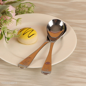 Hot Selling 1PC Stainless Steel Dinner <em>Spoon</em> Metal Table <em>Spoon</em>