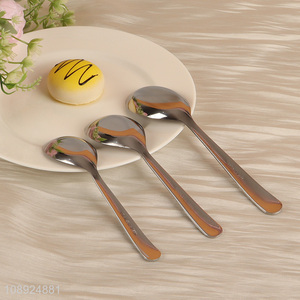 Factory Price 3PCS Food Grade Stainless Steel Dinner Spoon