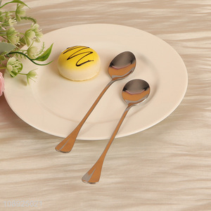 New Arrival 2PCS Mirror Polished Stainless Steel Dinner Spoons