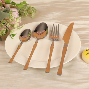 Good Quality 4PCS Stainless Steel Silverware Set Include Knife <em>Spoon</em> Fork