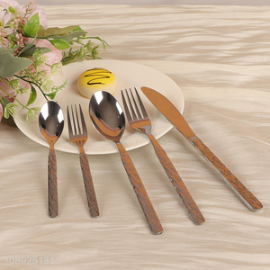 Hot Selling 5PCS Stainless Steel Flatware Set Include Knife <em>Spoon</em> Fork