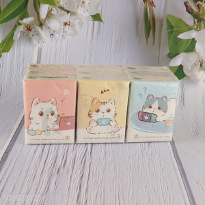 Factory wholesale cartoon printed mini facial tissue pocket tissue