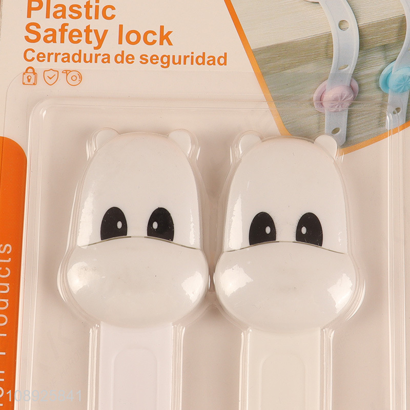 Wholesale 2PCS Cute Adhesive Baby Child Safety Locks for Cabinets Drawers