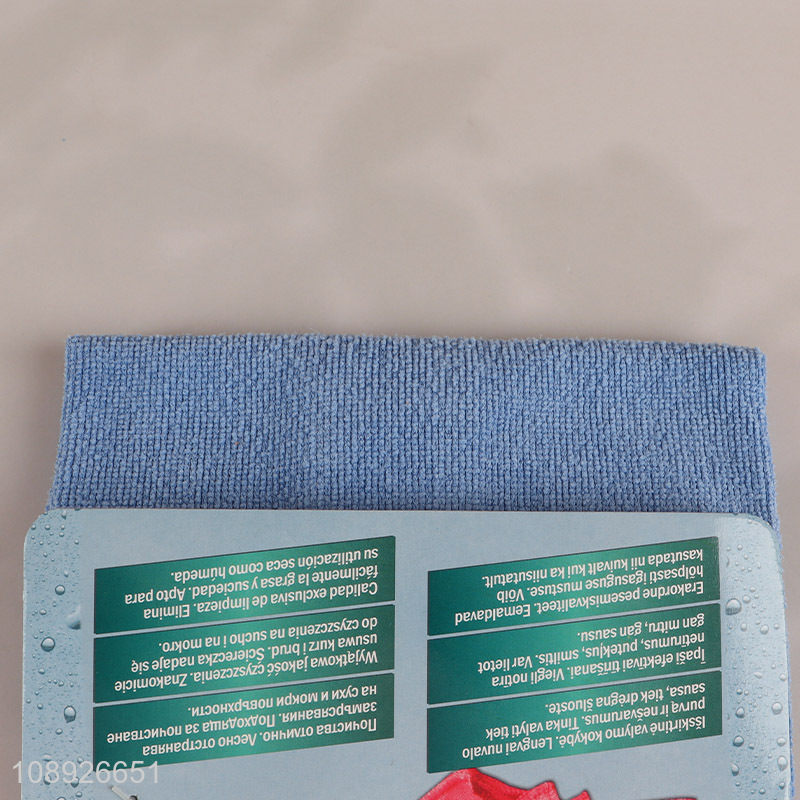 Factory Supply Lint Free Microfiber Cleaning Cloths for Wet and Dry Surfaces