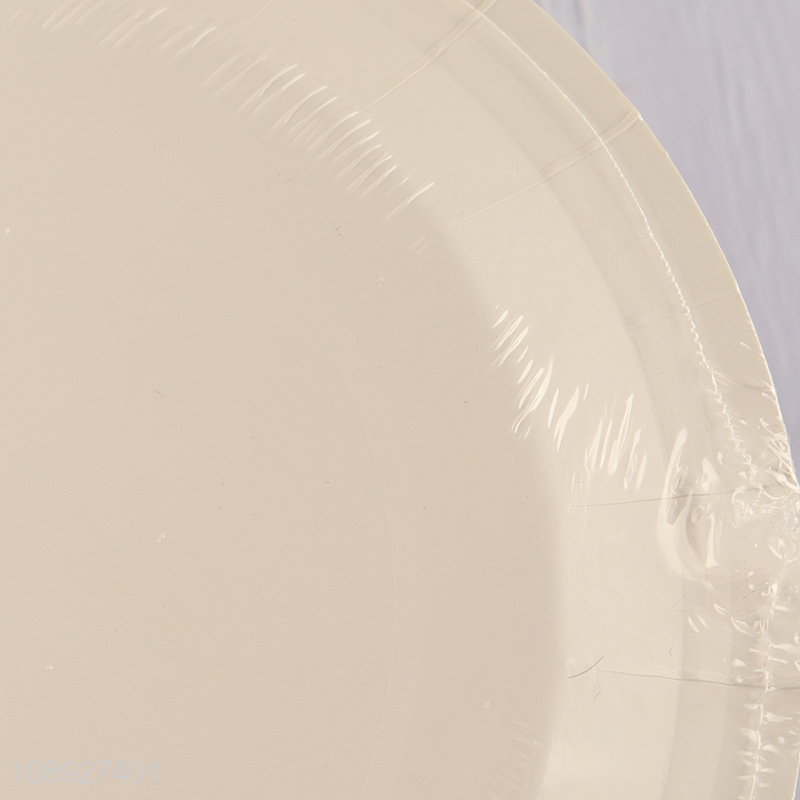 China factory round disposable party supplies paper plate for sale