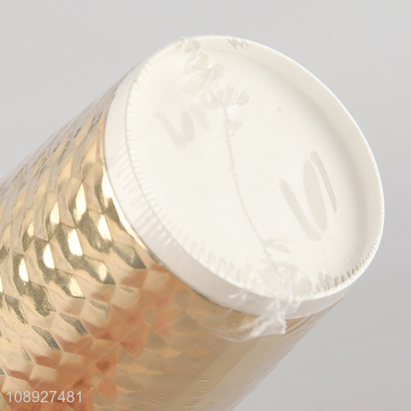 Hot products disposable double wall gold paper cup for sale