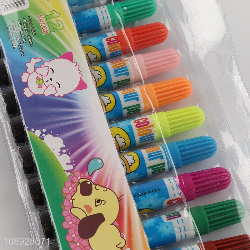 Hot items children painting 12colors watercolor pen set