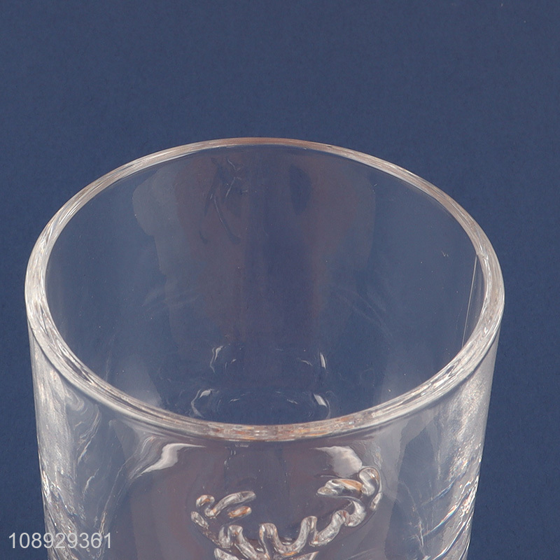 Factory price footed glass dessert cup stemmed glass ice cream cup