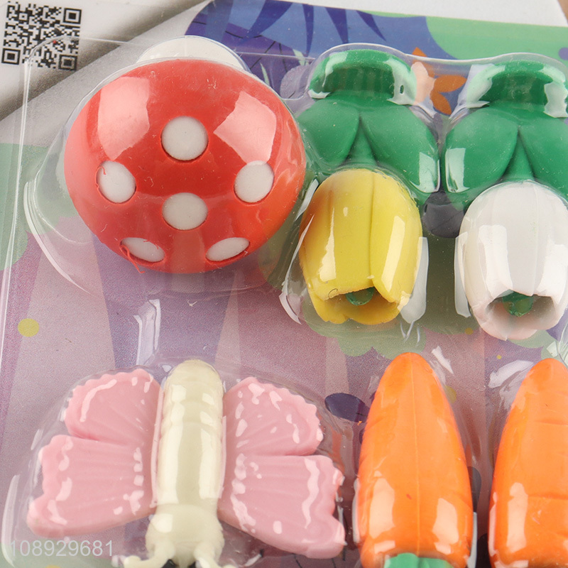 Popular products non-pvc students stationery eraser set for sale