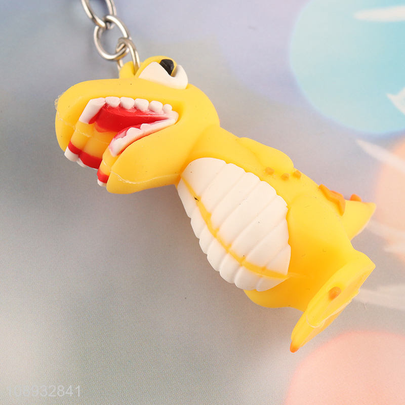 Good quality cartoon dinosaur pendant portable keychain for sale