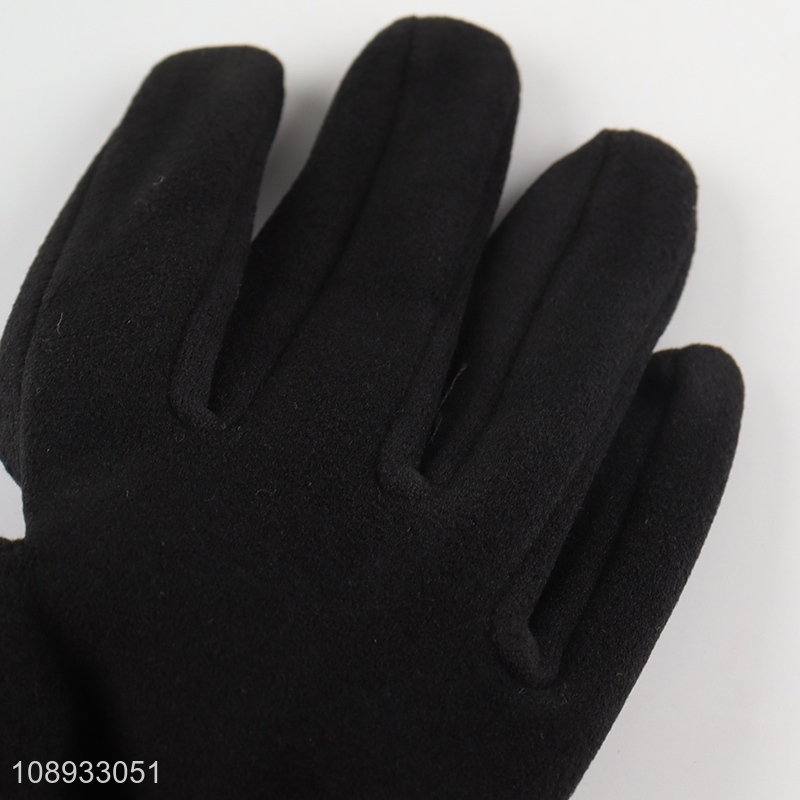 Yiwu market black anti-slip winter sports gloves for sale