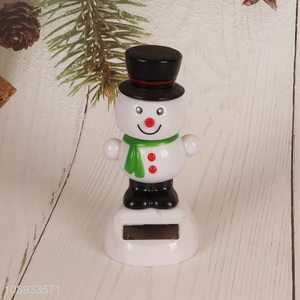 New Arrival Christmas Snowman <em>Solar</em> Powered Dancing <em>Toys</em> for Tabletop Decor