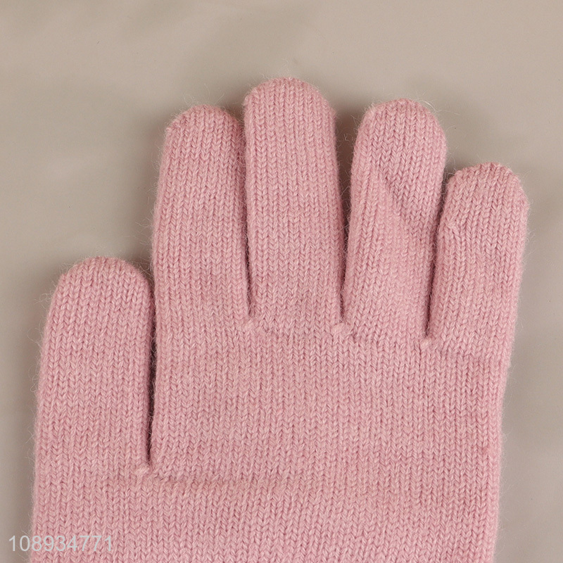 High Quality winter warm gloves stretchy knit gloves for women