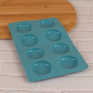 Wholesale 8 Cavity Sea Shell Silicone Cake Molds for Chocolate Soap