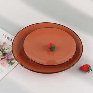 Top products round tableware ceramic <em>plate</em> dinner <em>plate</em>